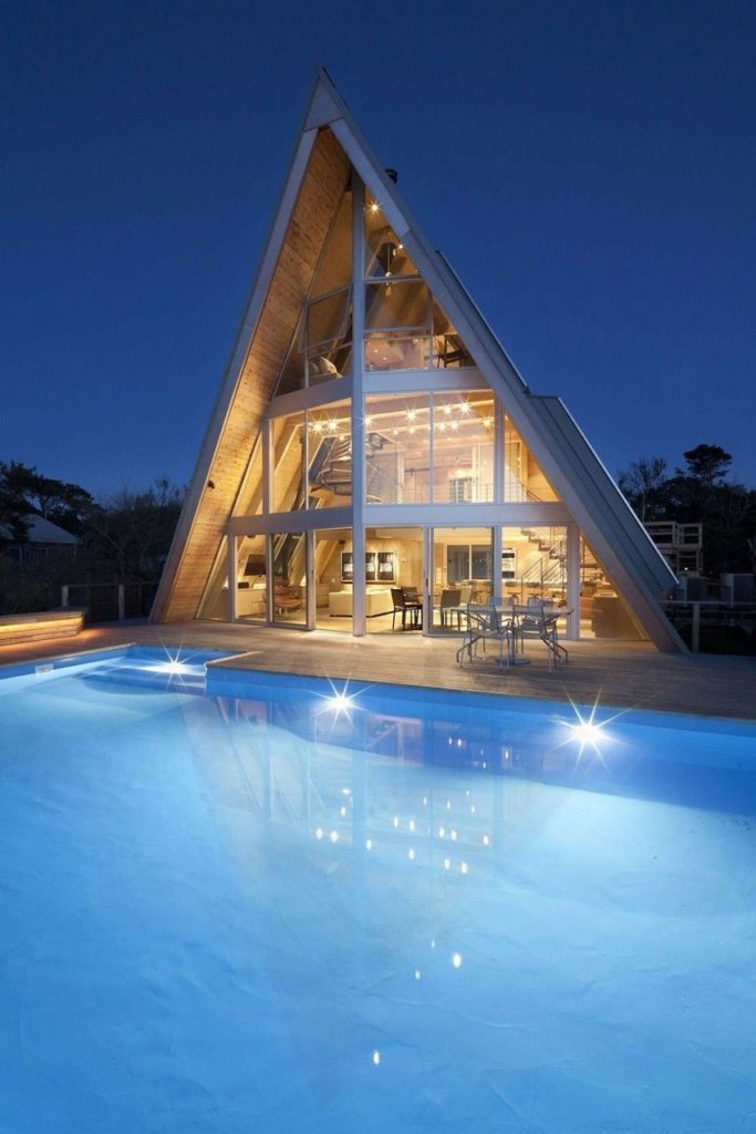 A-Frame-beach-house-pool-area