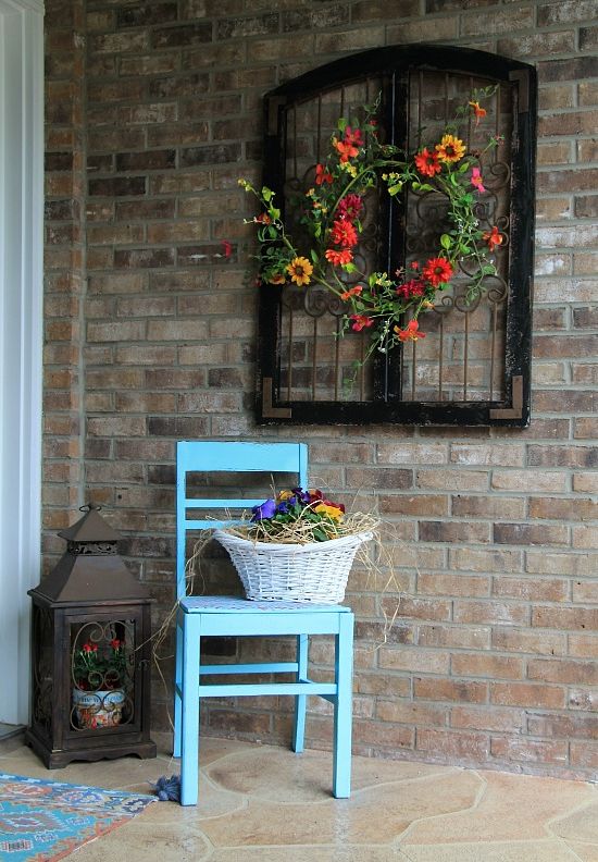 Charming rustic outdoor wall decor