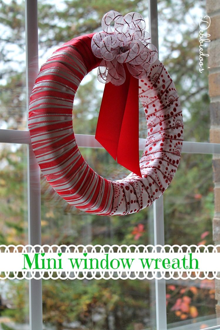 Christmas window wreath