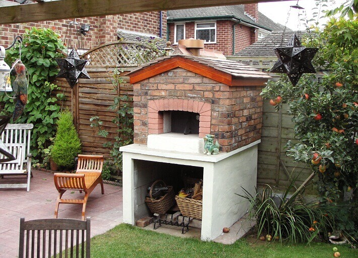brick wood fired oven