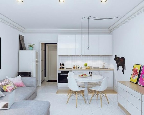 Дизайн однокомнатной квартиры - фото 4