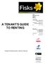 A TENANT S GUIDE TO RENTING