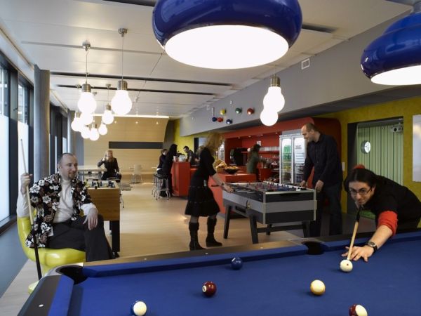 Комната отдыха сотрудников компании Google в Цюрихе, Германия