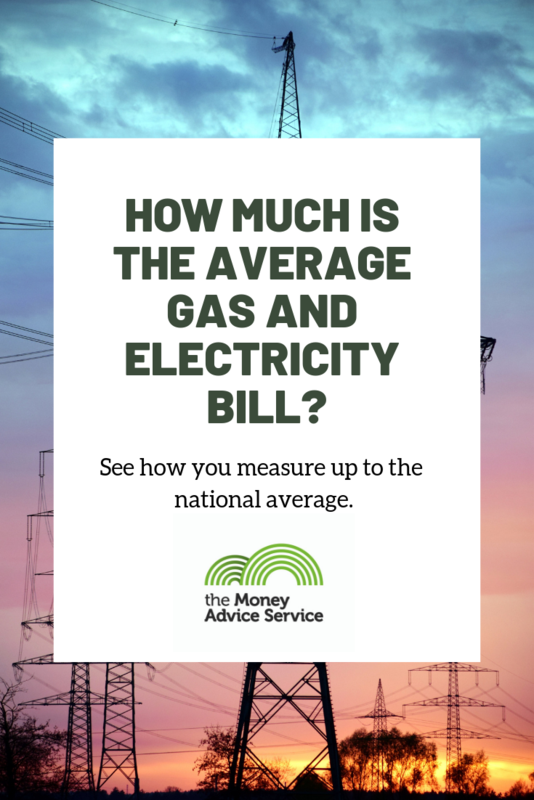 How much is the average gas and electricity bill per month?