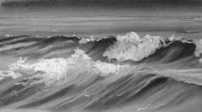 Draw waves black and white