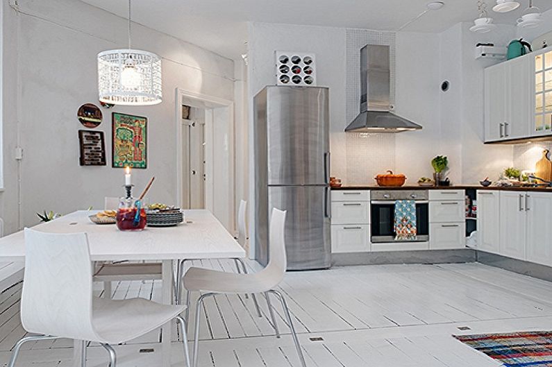 Кухня 15 кв.м. в скандинавском стиле - Дизайн интерьера