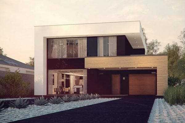 Проект каркасного дома с плоской крышей – Каркасный дом с плоской .